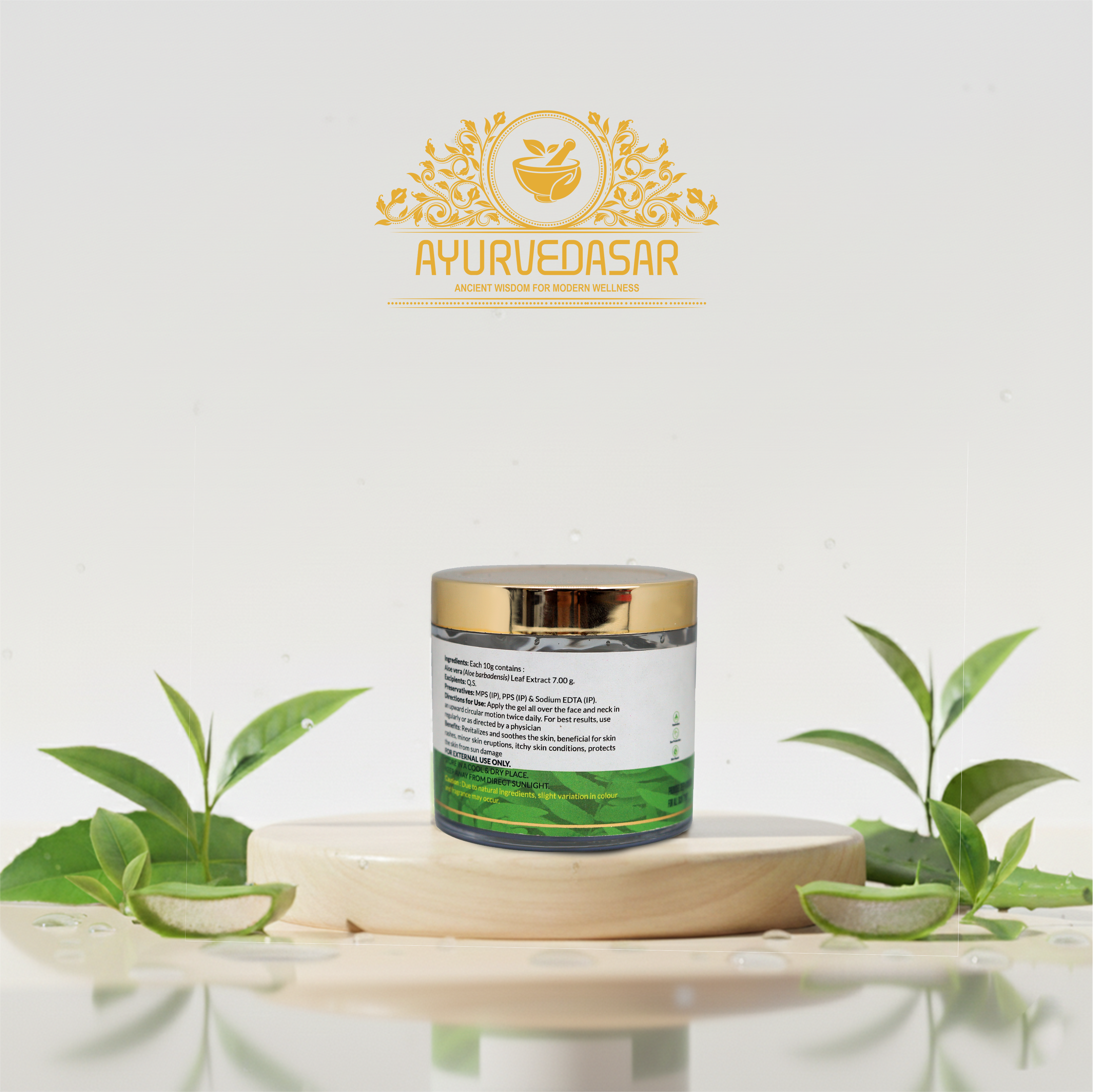 AYURVEDASAR Natural Aloe Vera Gel