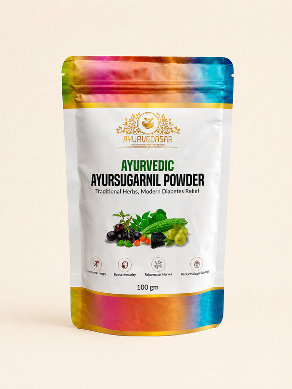 Ayurvedasar Premium Ayursugarnil Powder - 18-Herb Traditional Metabolic Wellness Blend, 100g Pouch