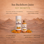 Ayurvedasar Sea Buckthorn Ras - Pure Himalayan Omega 3 6 7 9 Superfood Concentrate, 500ml