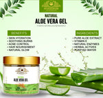 Ayurvedasar 99% Pure Natural Aloe Vera Gel - Cold-Pressed Inner Fillet for Face, Hair & Body, 100g