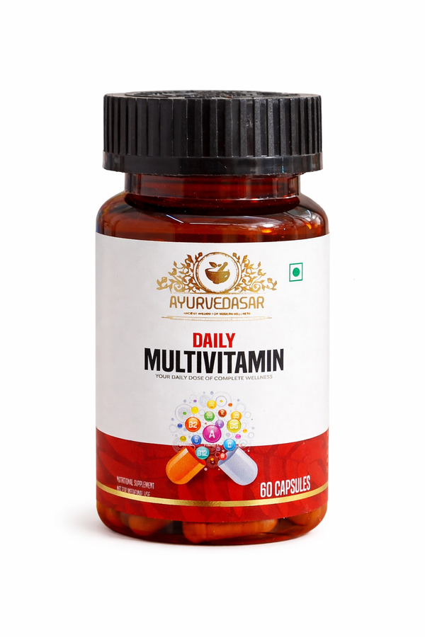 Ayurvedasar Daily Multivitamin with Chelated Minerals & Ashwagandha - 23 Nutrients, 60 Tablets