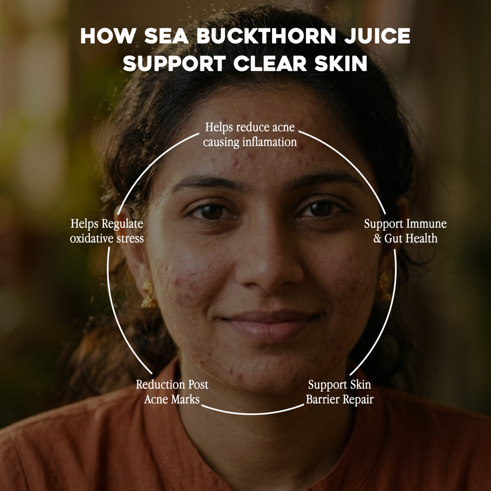 Ayurvedasar Sea Buckthorn Ras - Pure Himalayan Omega 3 6 7 9 Superfood Concentrate, 500ml