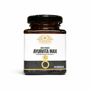 Ayurvedasar Ayurvita Max Herbo-Mineral Vitality Supplement - 8 Pure Herbs & Traditional Iron Bhasma, 60 Capsules