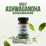 Ayurvedasar Daily Ashwagandha KSM-66 Root Extract - Premium Adaptogen Supplement, 60 Vegan Capsules