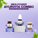 Ayurvedasar Men's Ayurvita Vitality Combo - Daily Stamina, Energy & Strength Support Pack (Capsules & Massage Oil)