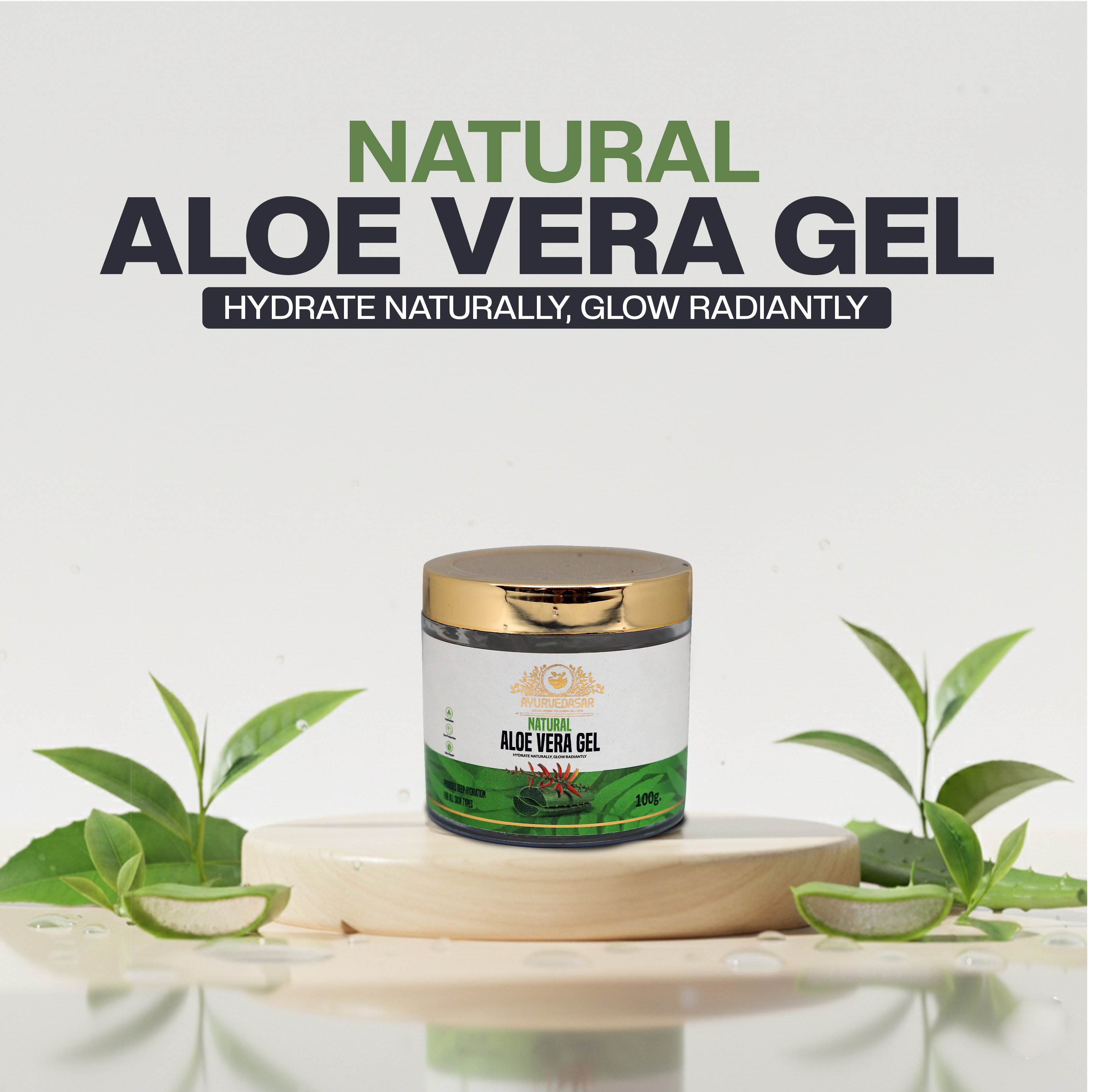 AYURVEDASAR Natural Aloe Vera Gel