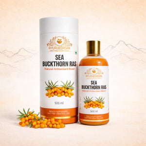 Ayurvedasar Sea Buckthorn Ras - Pure Himalayan Omega 3 6 7 9 Superfood Concentrate, 500ml