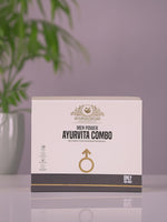 Ayurvedasar Men's Ayurvita Vitality Combo - Daily Stamina, Energy & Strength Support Pack (Capsules & Massage Oil)